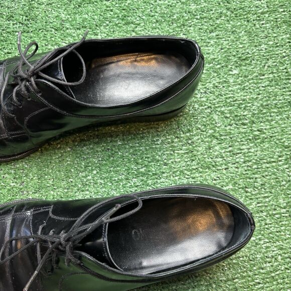 Salvatore Ferragamo Men’s Black Leather Oxford Dress Shoes Size 9.5 main image 5